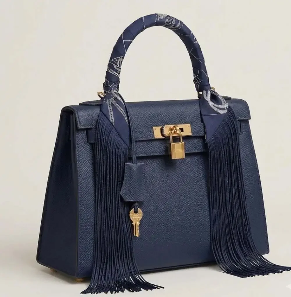 Fringe silk Twilly